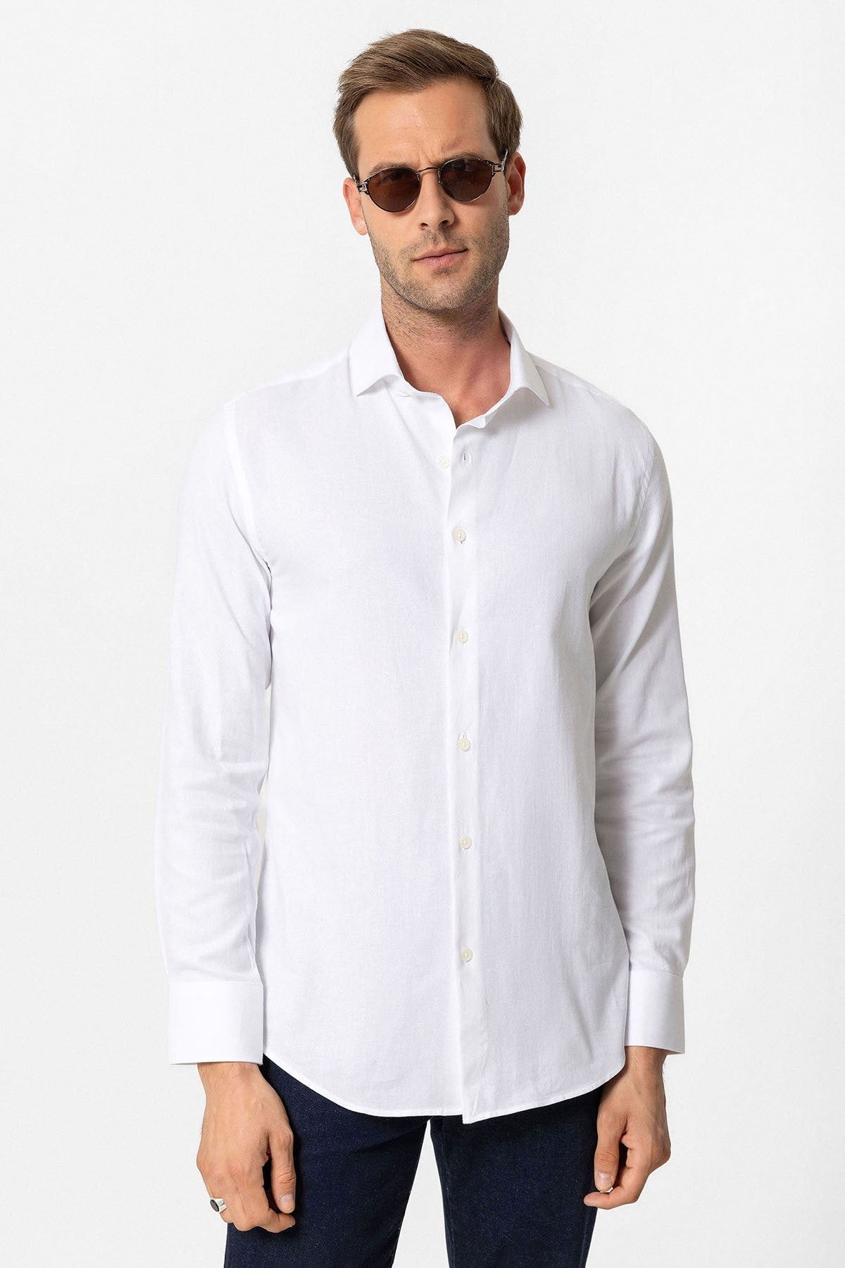 Antioch Uzun Kollu Slim Fit Erkek Gömlek