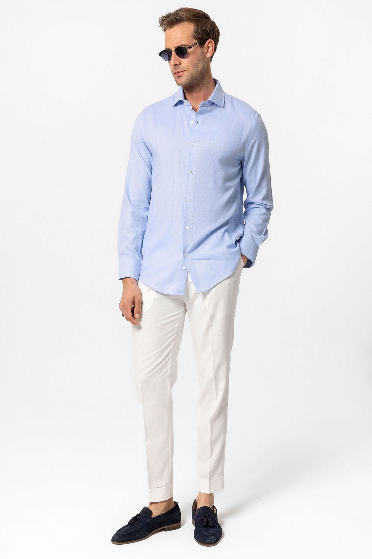 Antioch Uzun Kollu Slim Fit Erkek Gömlek