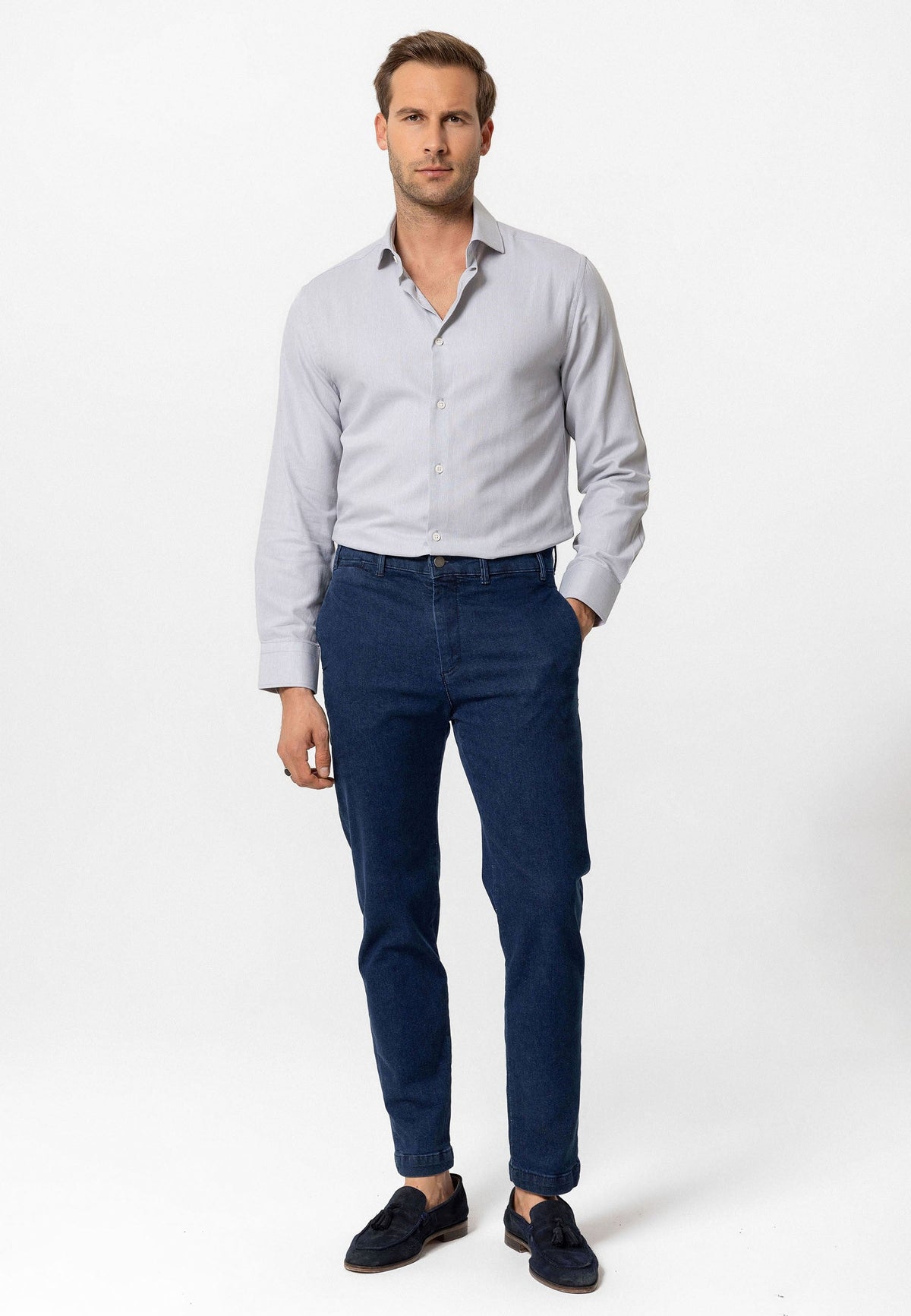 Antioch Uzun Kollu Slim Fit Erkek Gömlek