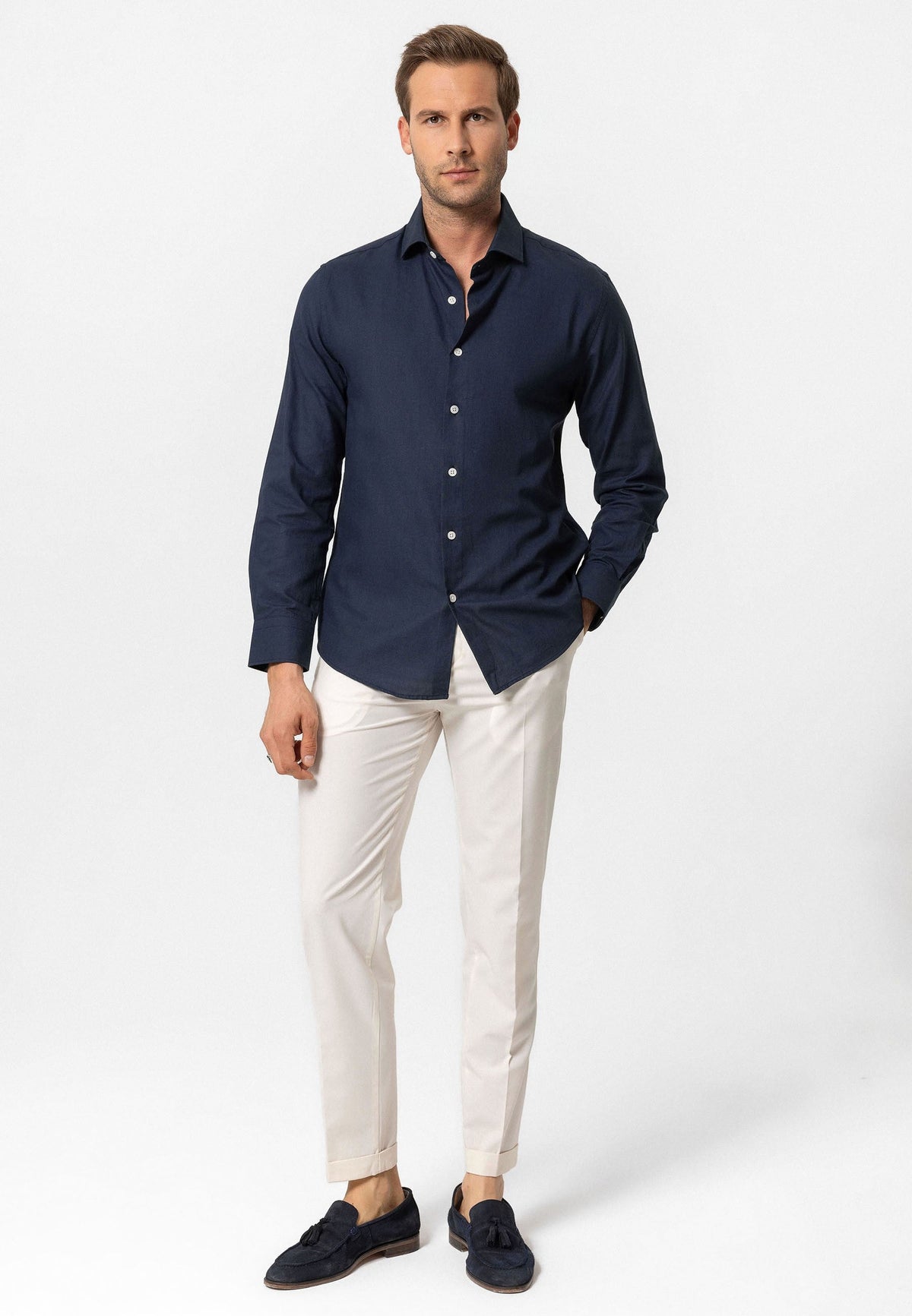 Antioch Uzun Kollu Slim Fit Erkek Gömlek