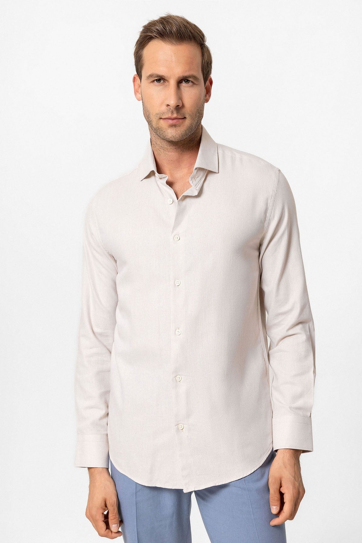 Antioch Uzun Kollu Slim Fit Erkek Gömlek