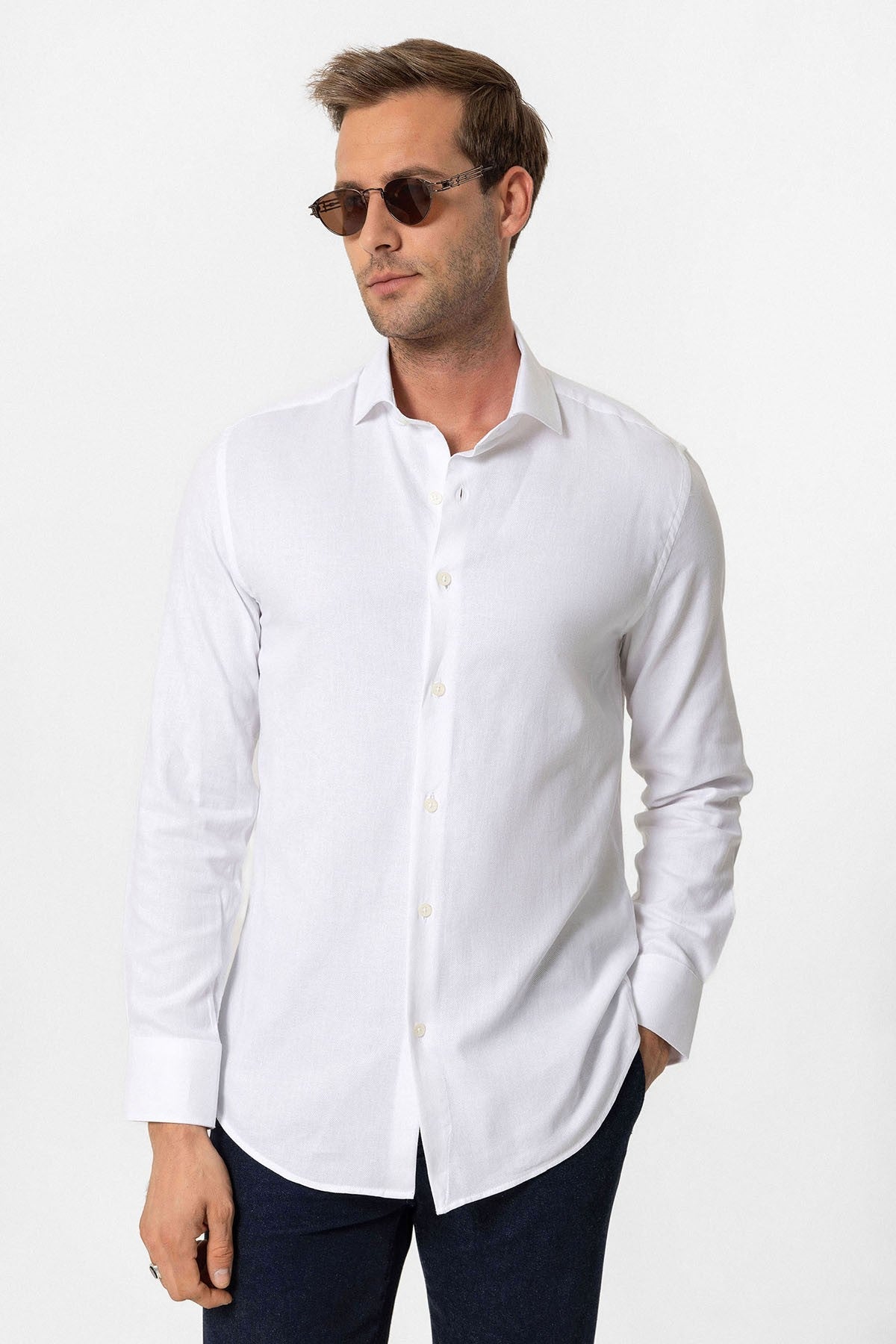 Antioch Uzun Kollu Slim Fit Erkek Gömlek