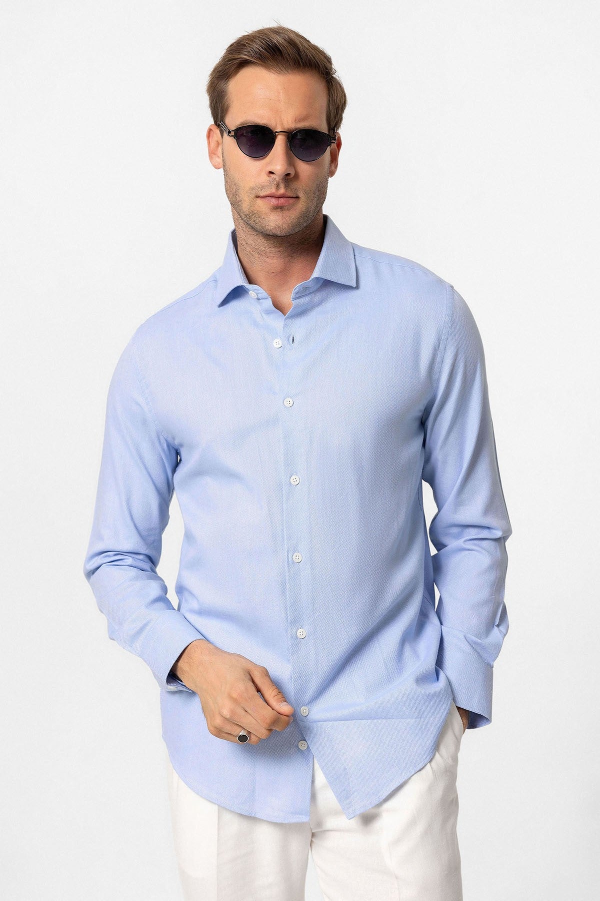 Antioch Uzun Kollu Slim Fit Erkek Gömlek
