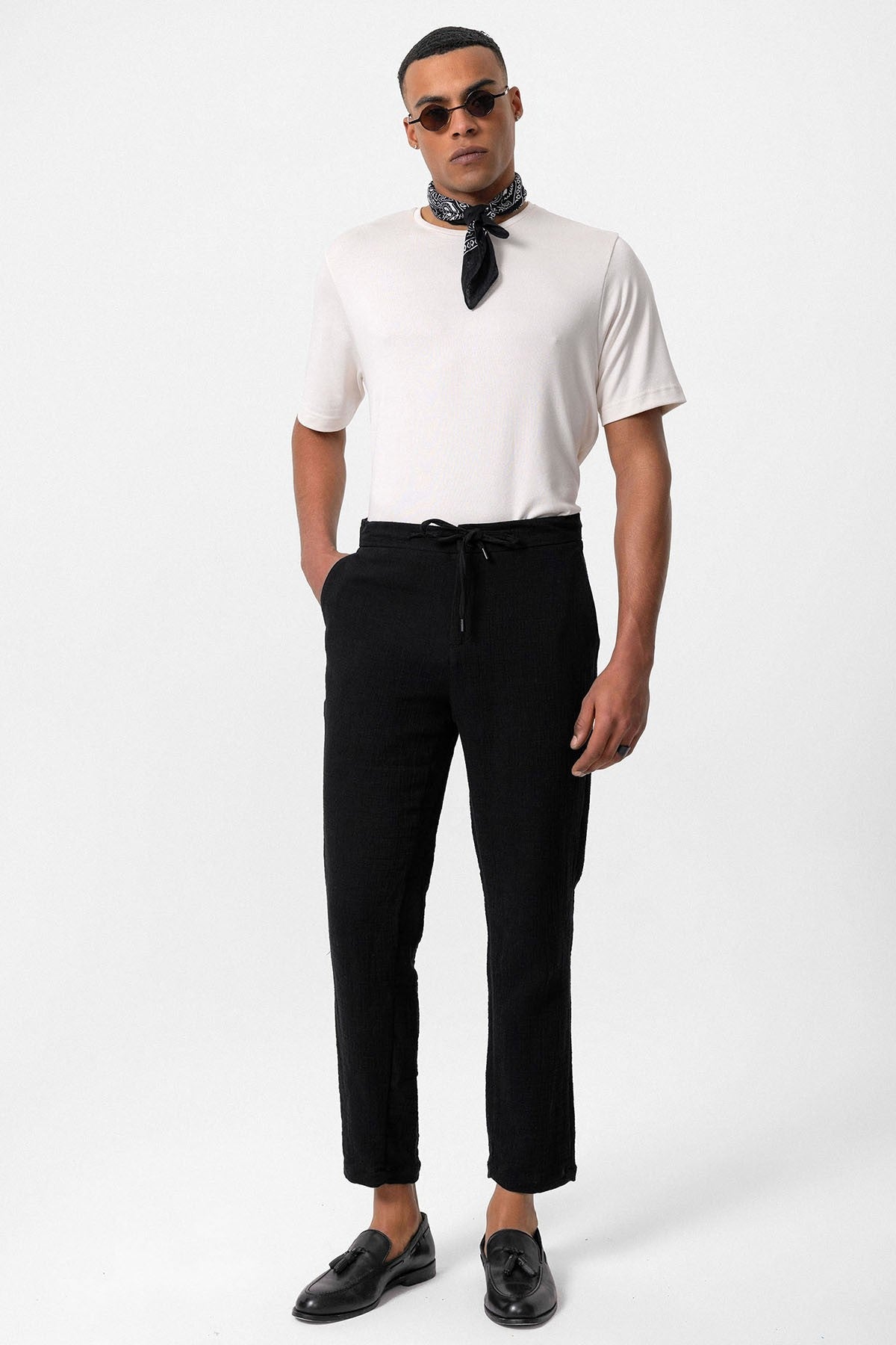 Antioch Regular Fit Beli İpli Erkek Pantolon