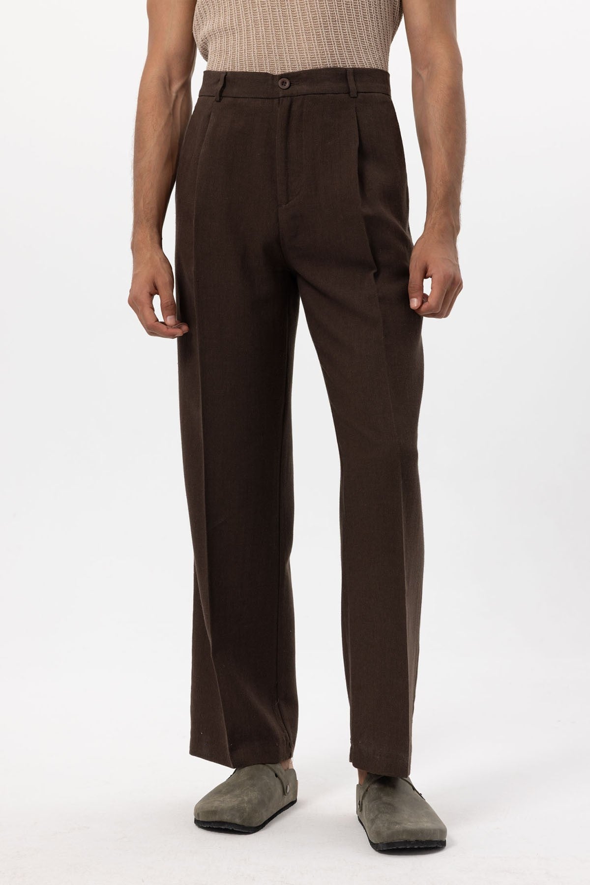 Antioch Keten Karışımlı Baggy Erkek Pantolon