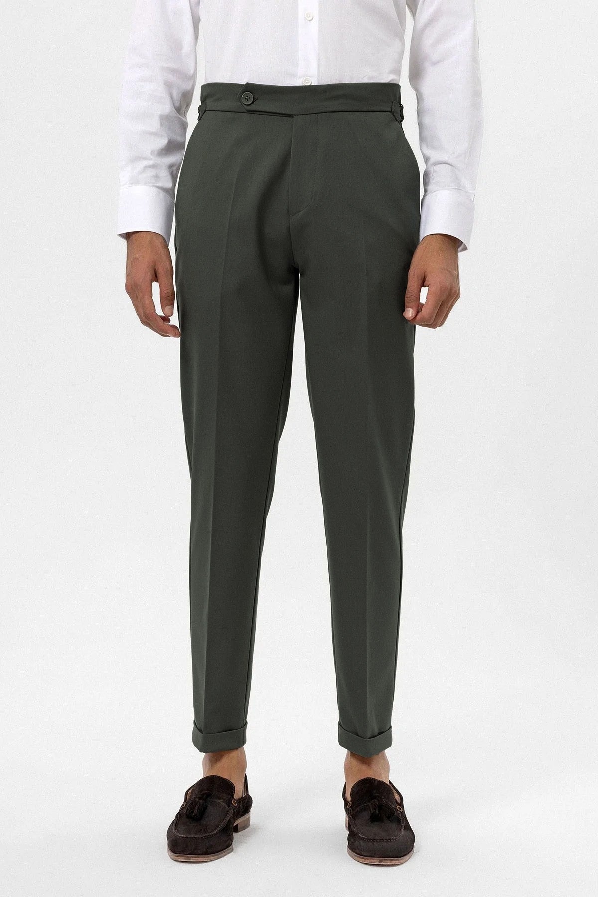 Yüksek Bel Regular Fit Erkek Pantolon