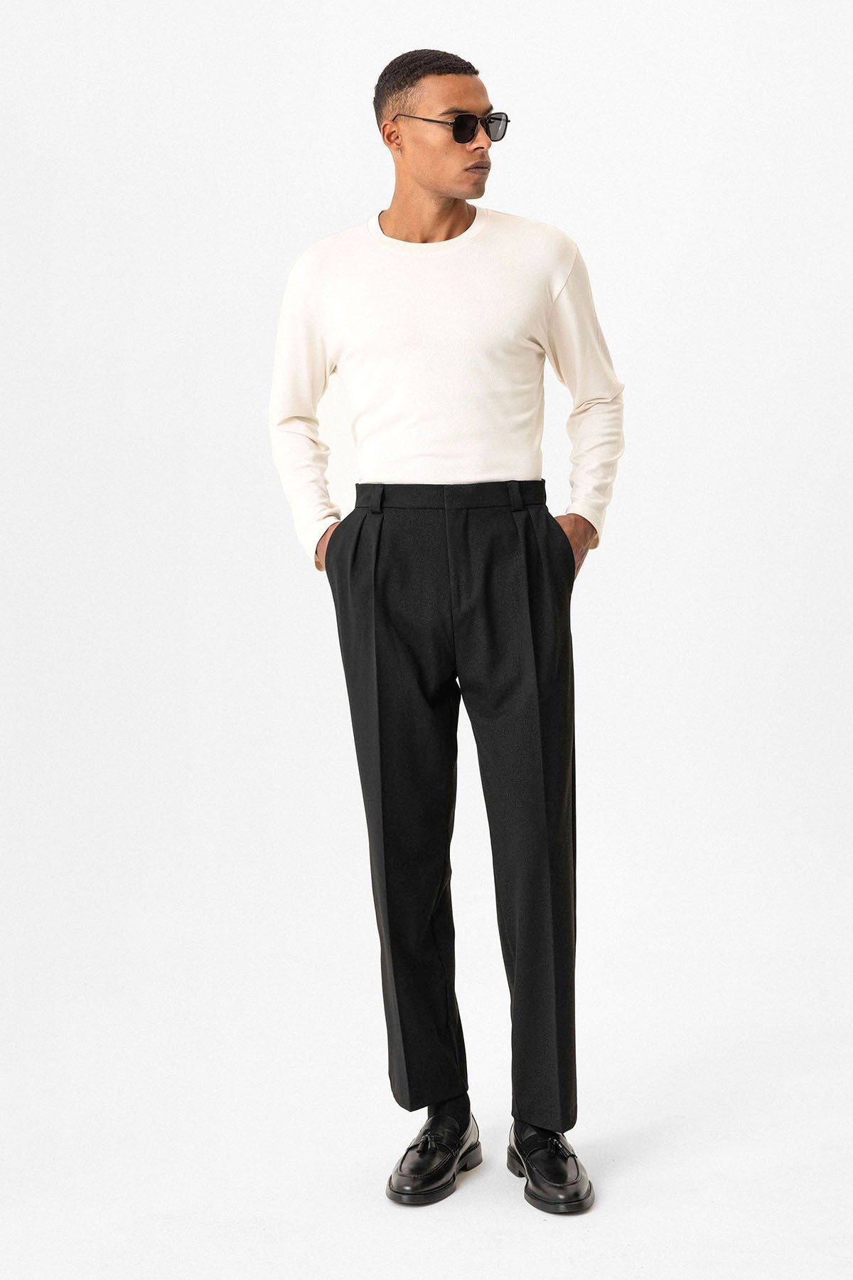 Antioch Yüksek Bel Pileli Relaxed Fit Baggy Erkek Pantolon