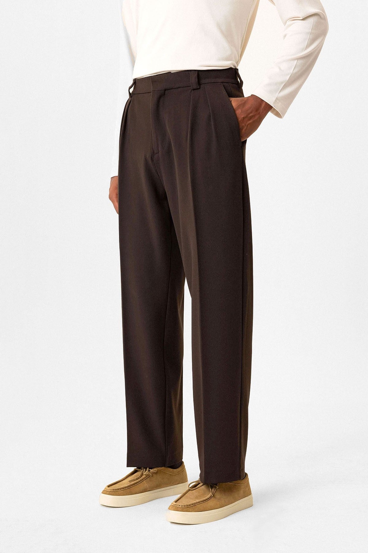 Antioch Yüksek Bel Pileli Relaxed Fit Baggy Erkek Pantolon