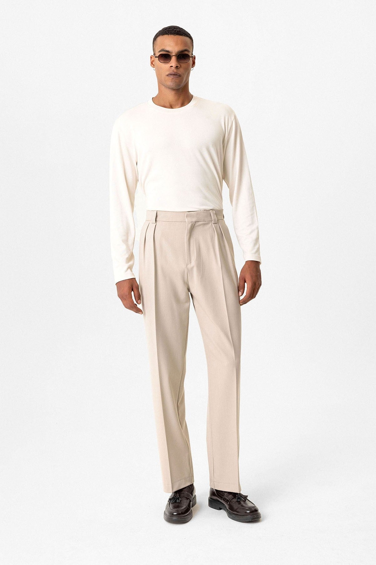 Antioch Yüksek Bel Pileli Relaxed Fit Baggy Erkek Pantolon