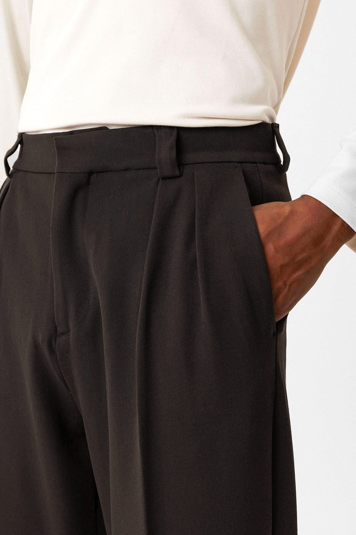 Antioch Yüksek Bel Pileli Relaxed Fit Baggy Erkek Pantolon