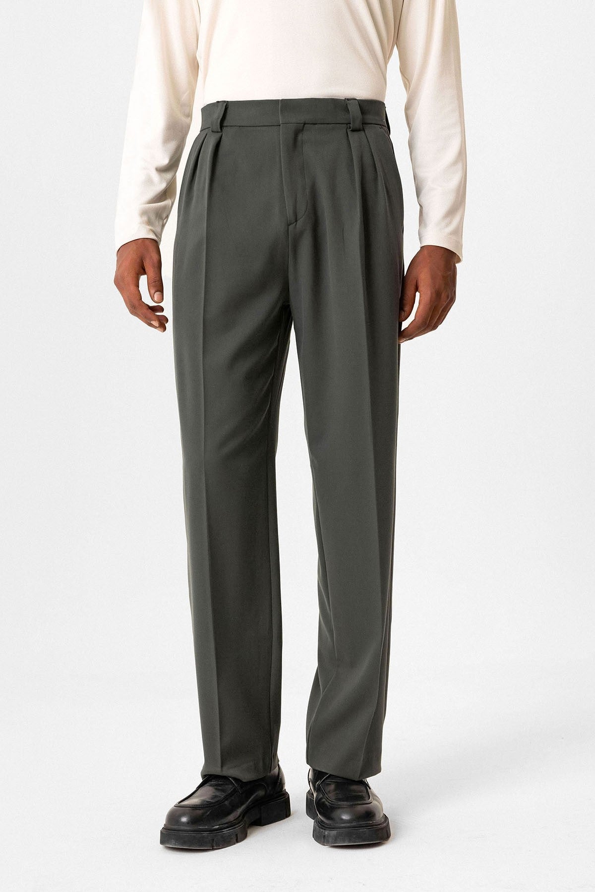 Antioch Yüksek Bel Pileli Relaxed Fit Baggy Erkek Pantolon
