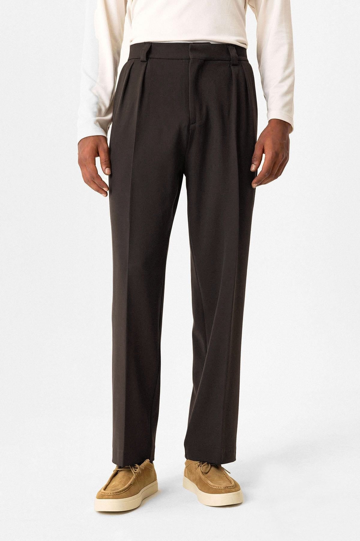 Antioch Yüksek Bel Pileli Relaxed Fit Baggy Erkek Pantolon
