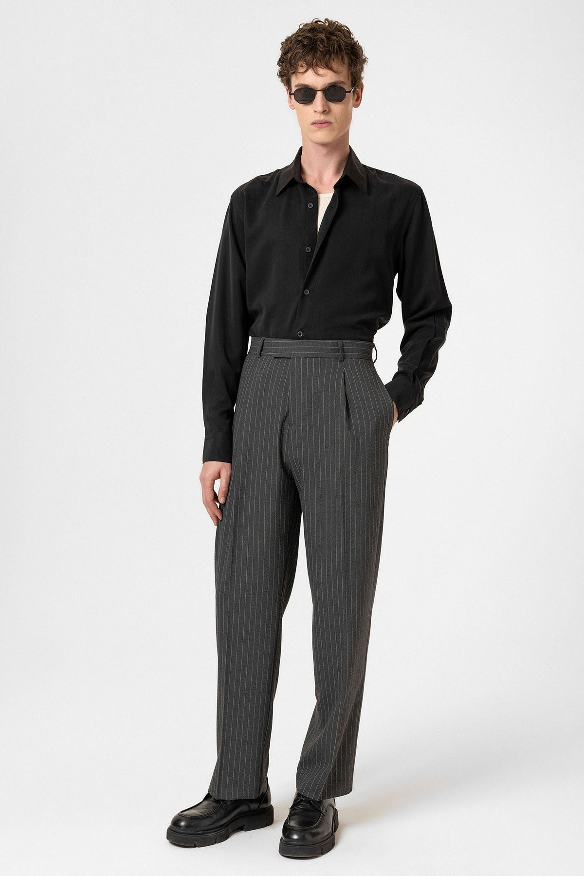 Antioch Çizgili Relaxed Fit Erkek Pantolon