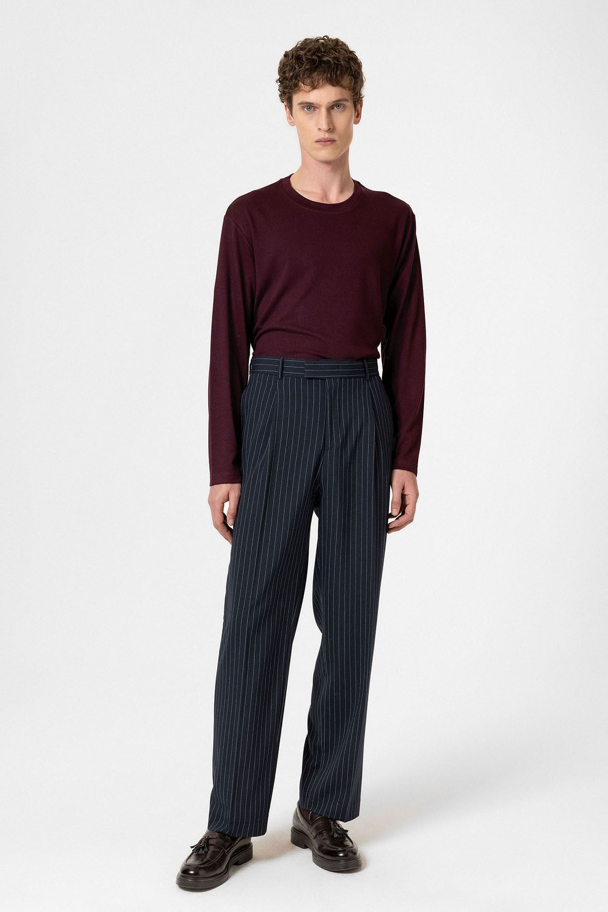 Antioch Çizgili Relaxed Fit Erkek Pantolon