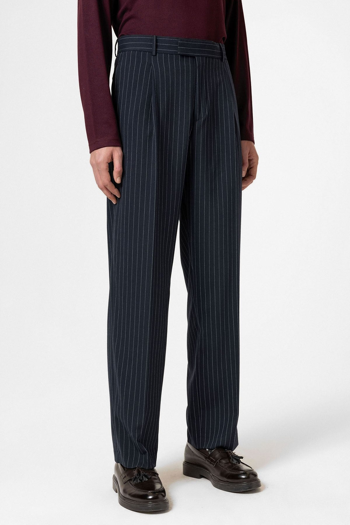 Antioch Çizgili Relaxed Fit Erkek Pantolon