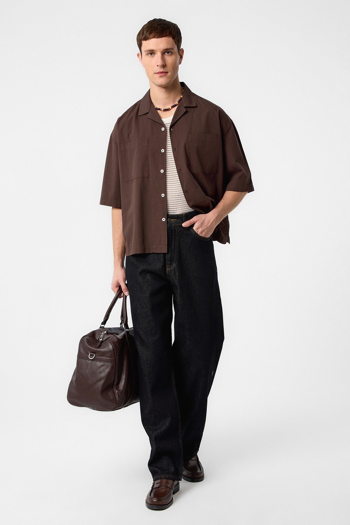 Antioch Yüksek Bel Relaxed Fit Erkek Kot Pantolon