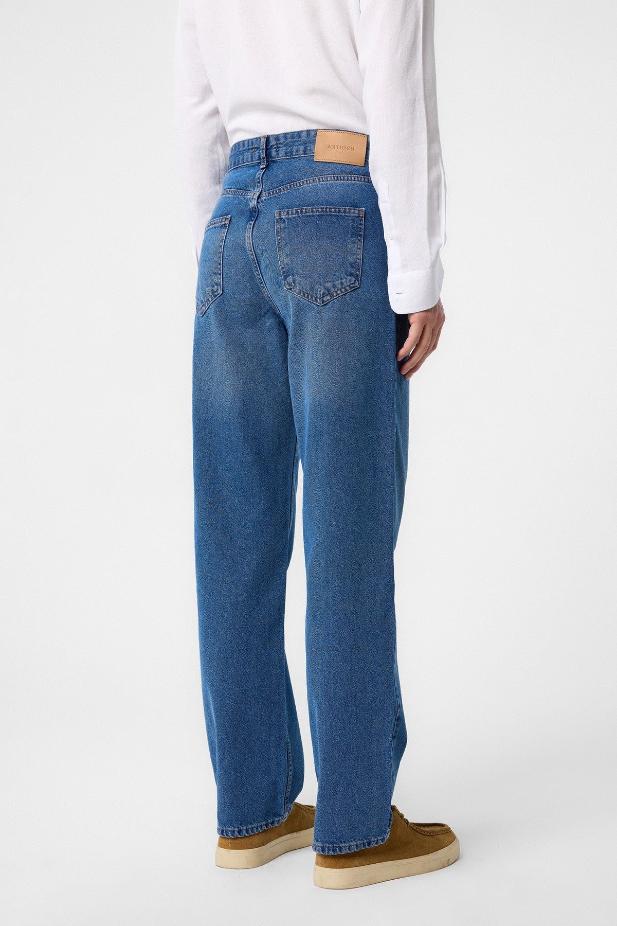 Antioch Yüksek Bel Relaxed Fit Erkek Kot Pantolon