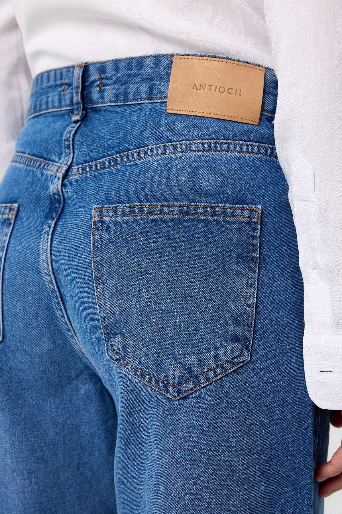 Antioch Yüksek Bel Relaxed Fit Erkek Kot Pantolon