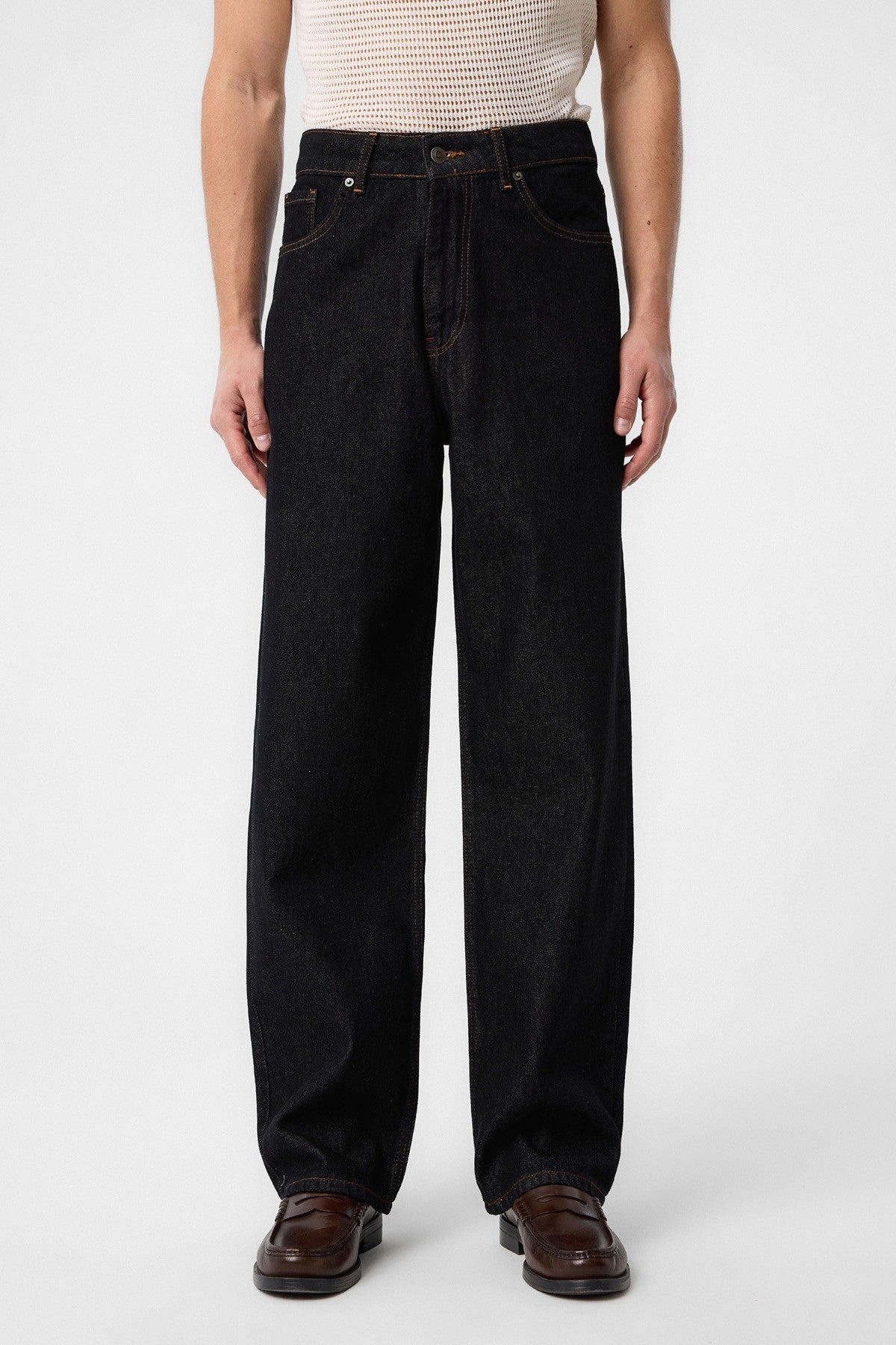 Antioch Yüksek Bel Relaxed Fit Erkek Kot Pantolon