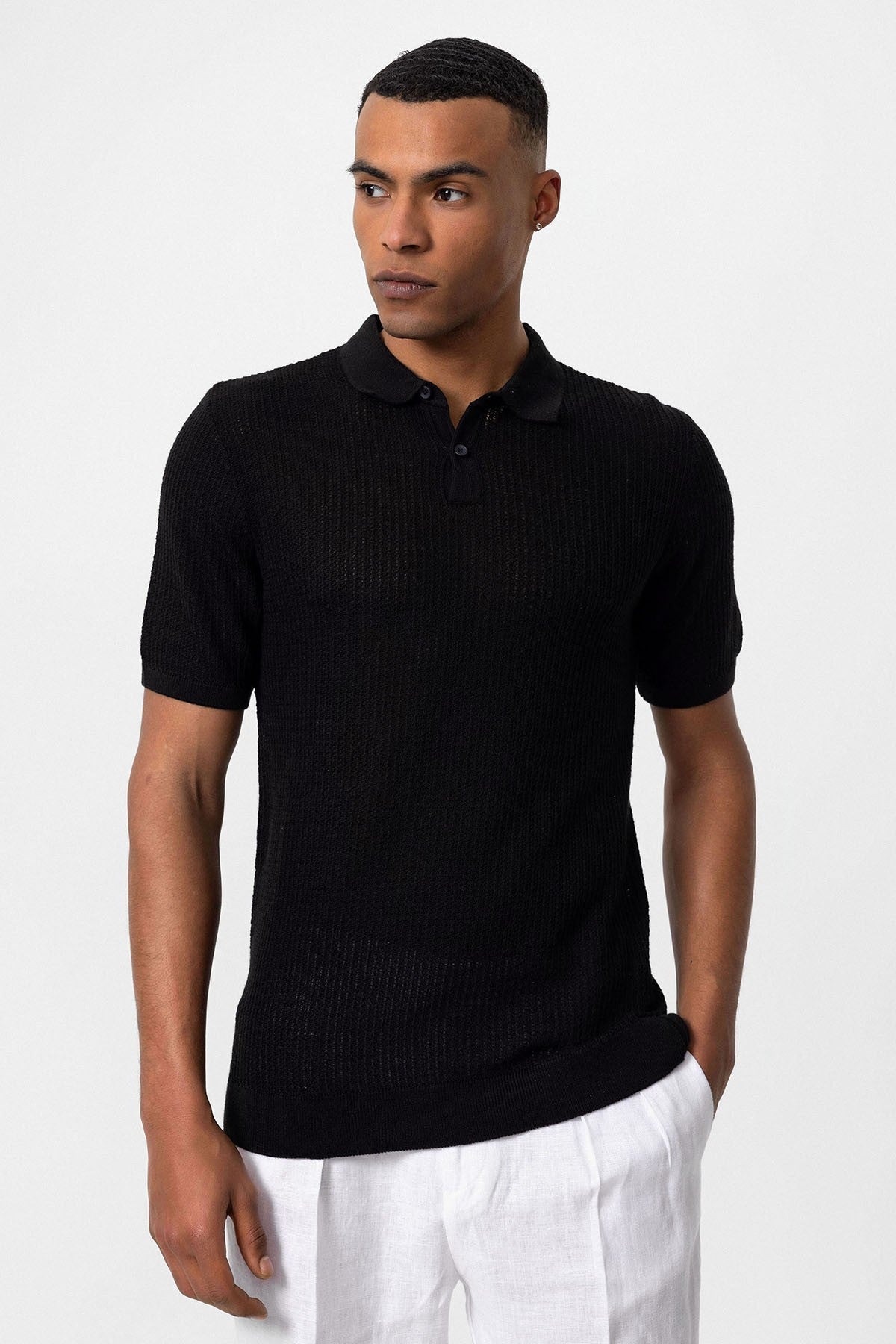 Antioch Polo Yaka Örme Erkek Triko T-Shirt