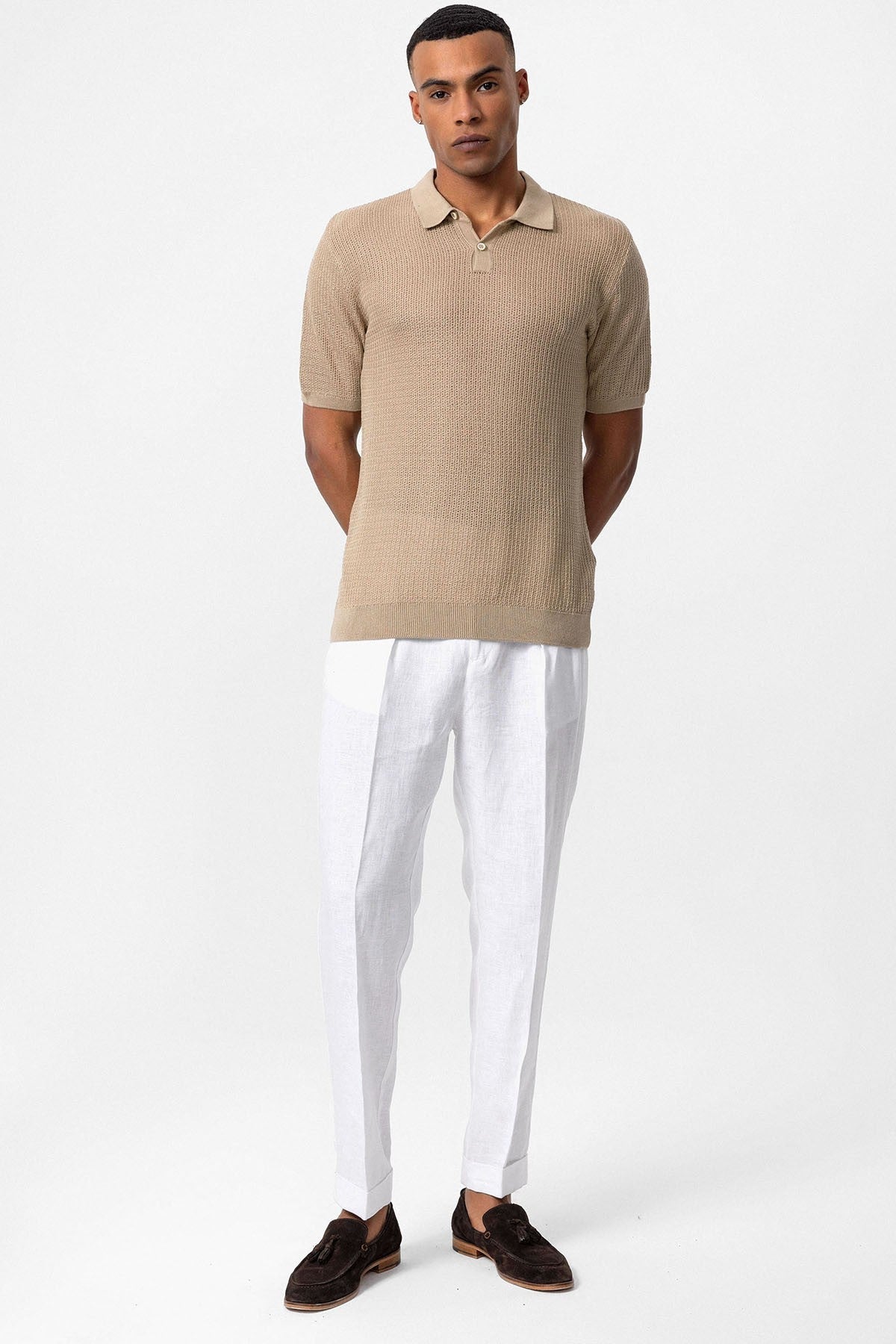 Antioch Polo Yaka Örme Erkek Triko T-Shirt