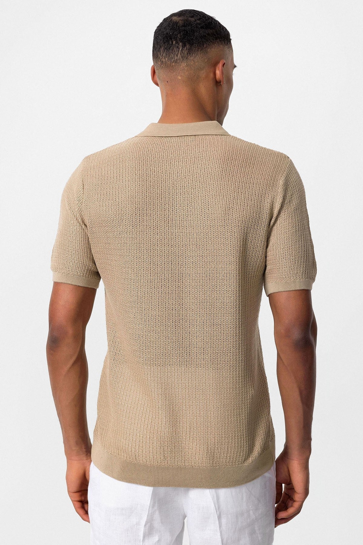 Antioch Polo Yaka Örme Erkek Triko T-Shirt