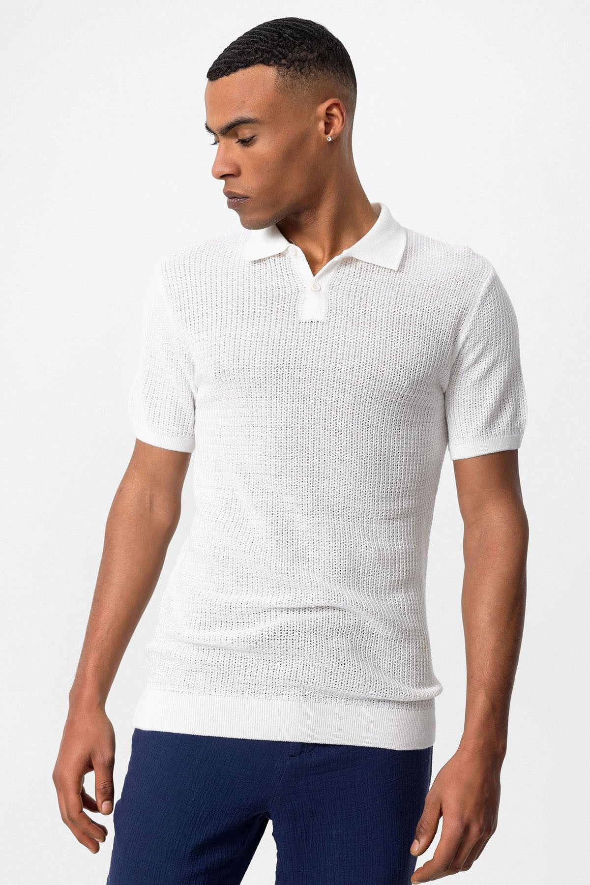 Antioch Polo Yaka Örme Erkek Triko T-Shirt