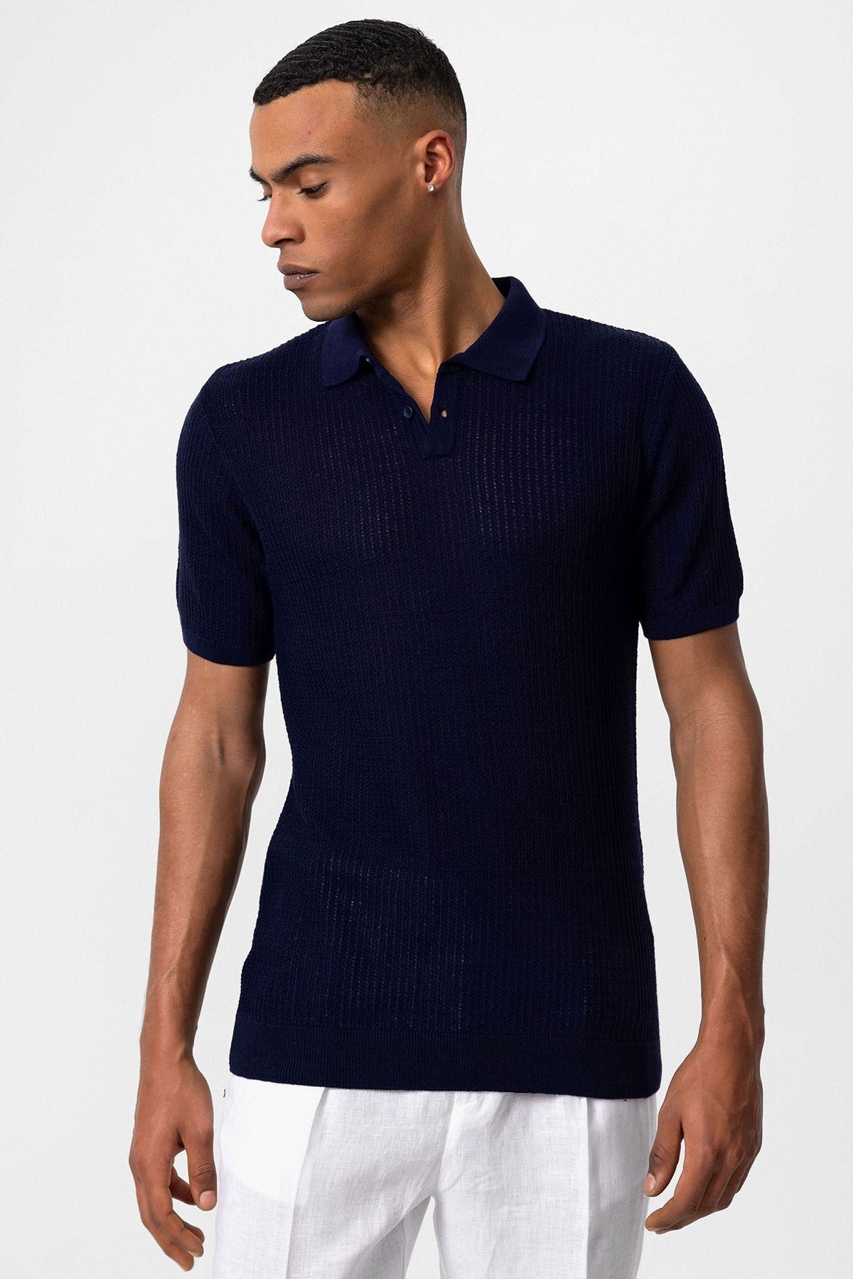 Antioch Polo Yaka Örme Erkek Triko T-Shirt