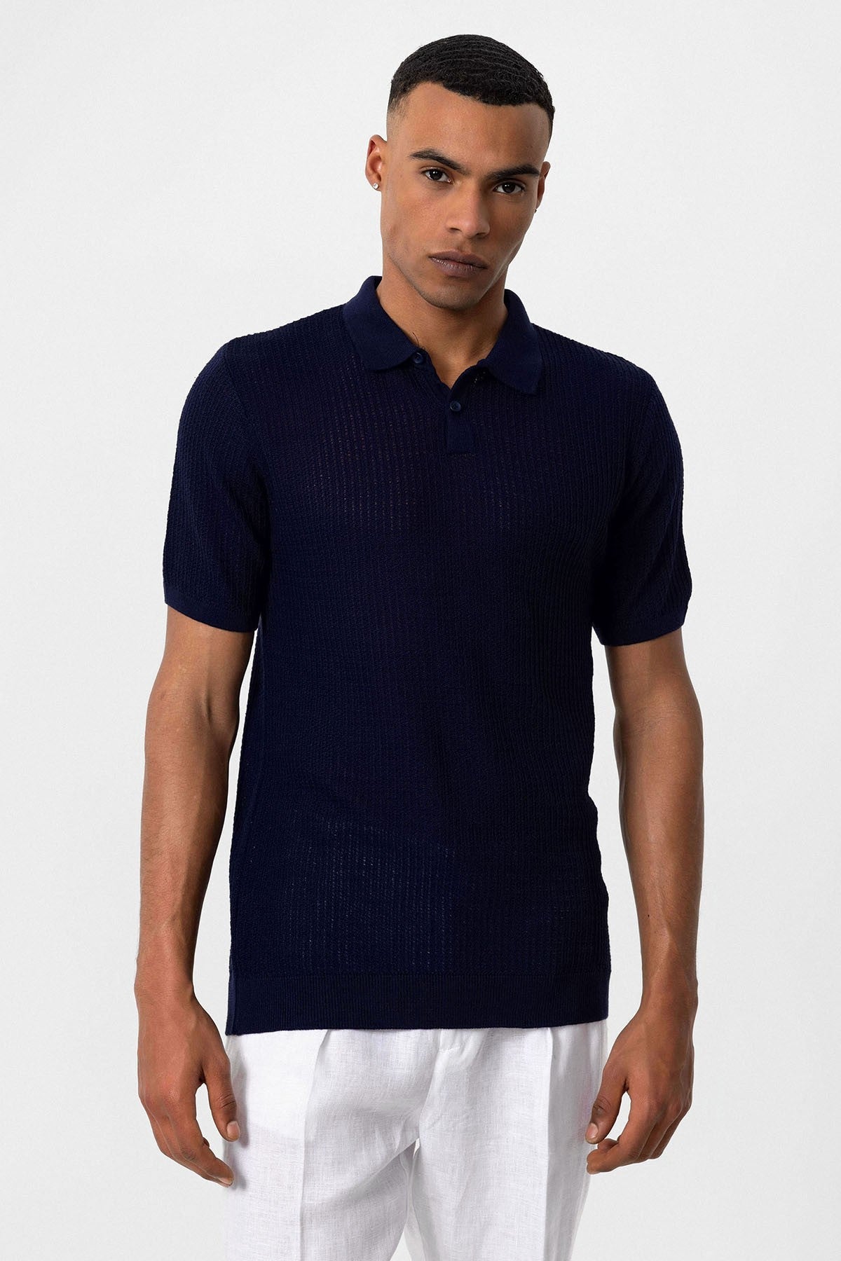 Antioch Polo Yaka Örme Erkek Triko T-Shirt