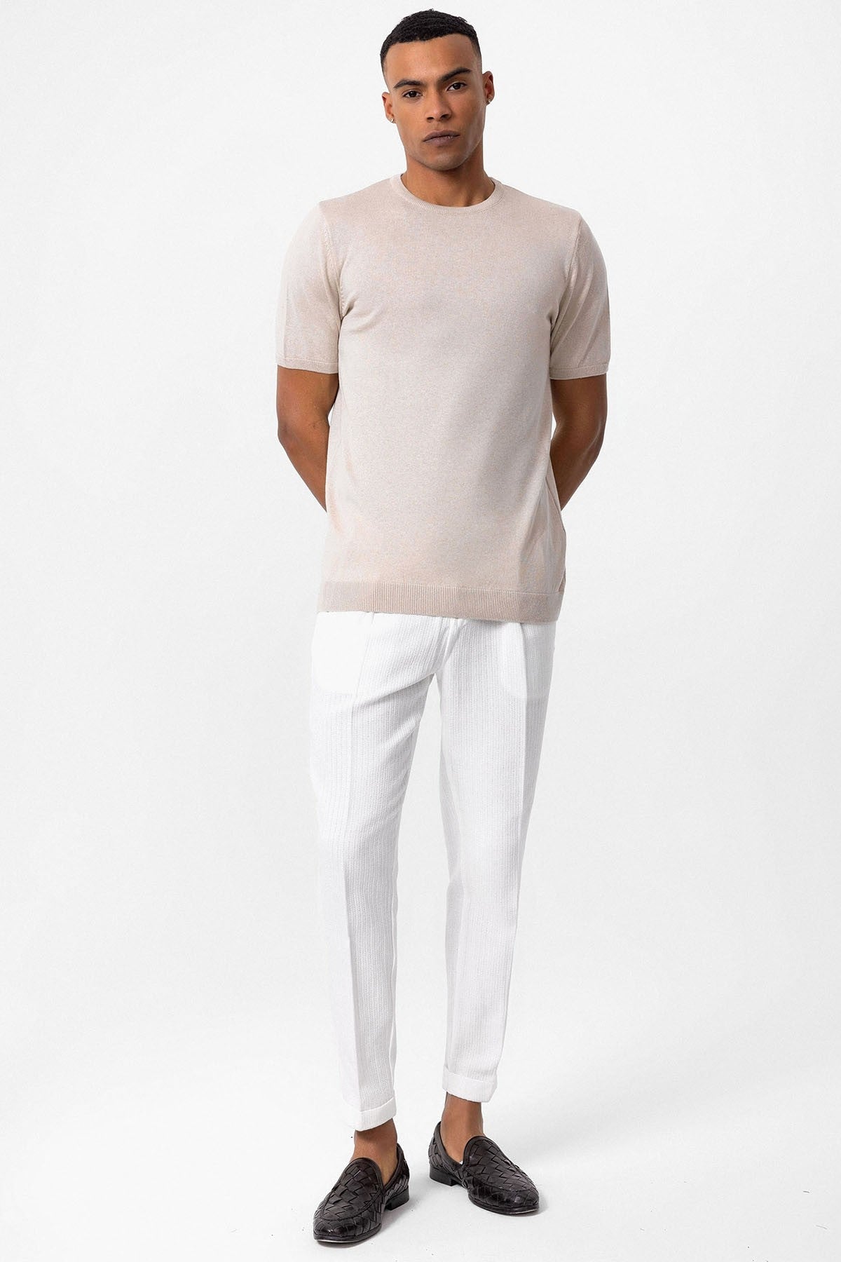 Antioch Bisiklet Yaka Erkek Triko T-Shirt