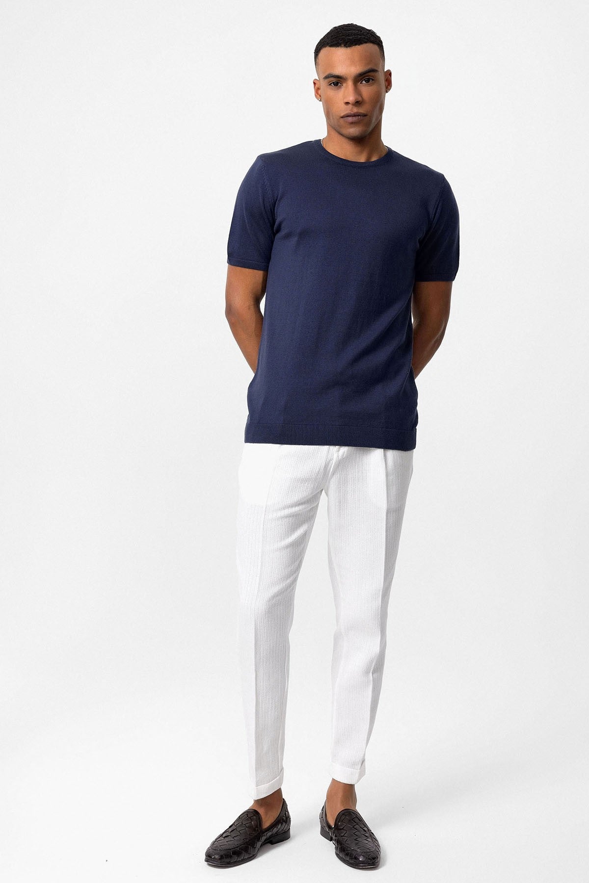 Antioch Bisiklet Yaka Erkek Triko T-Shirt