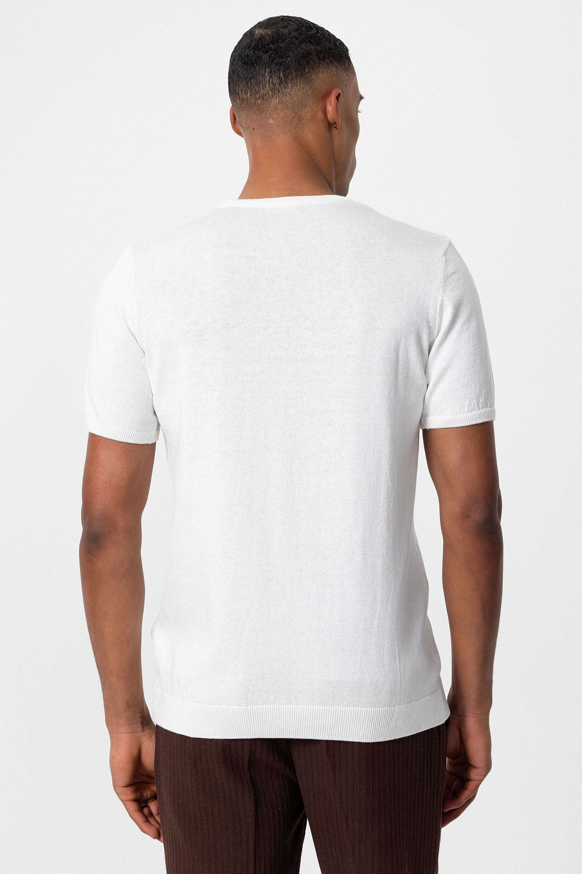 Antioch Bisiklet Yaka Erkek Triko T-Shirt