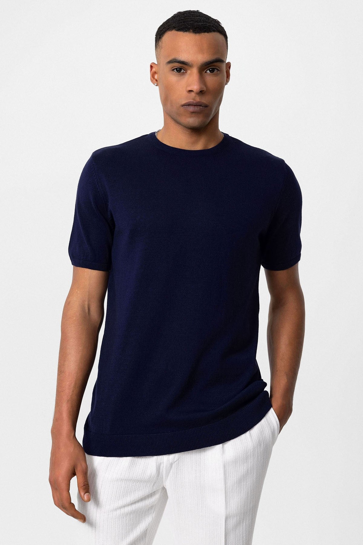 Antioch Bisiklet Yaka Erkek Triko T-Shirt