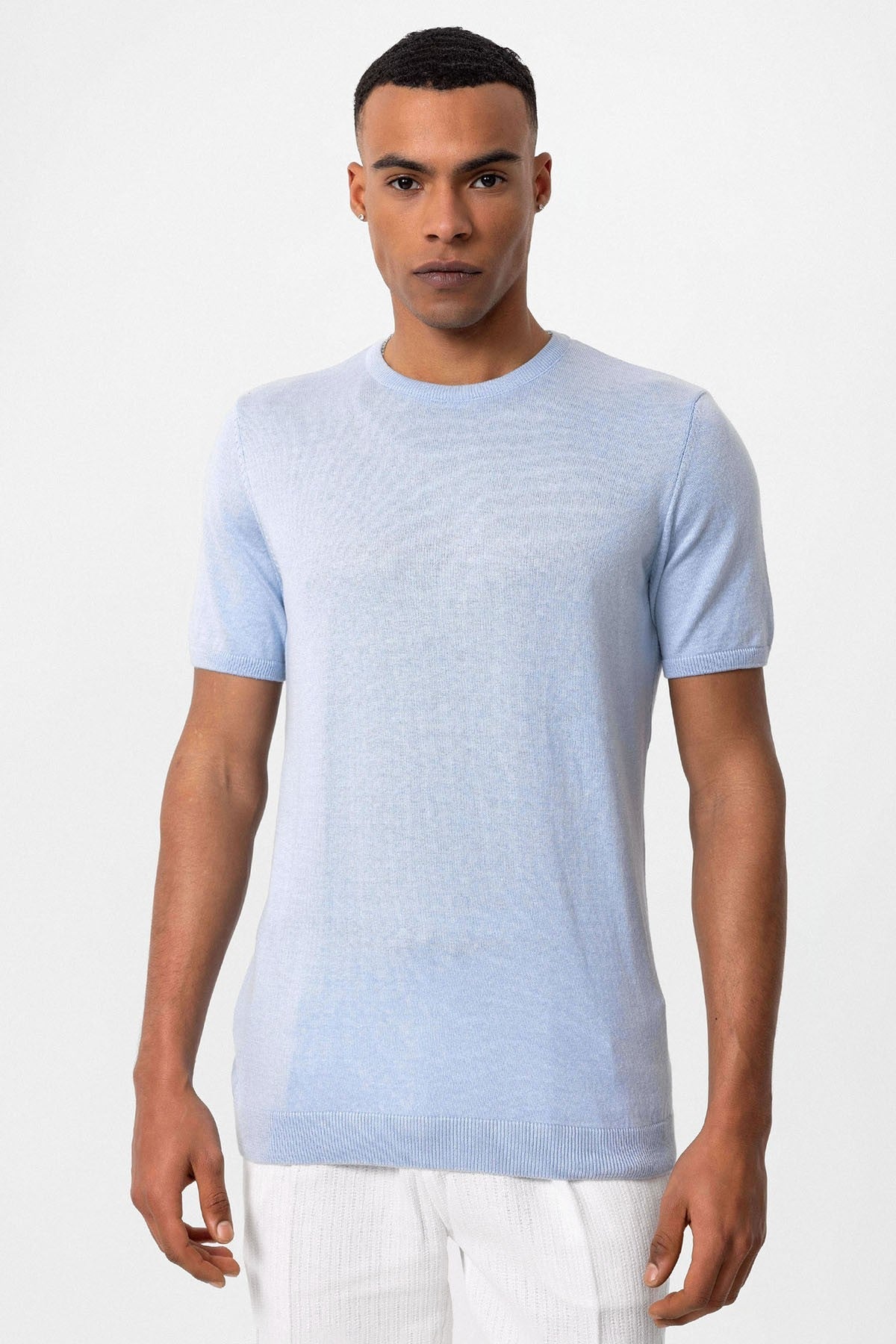 Antioch Bisiklet Yaka Erkek Triko T-Shirt