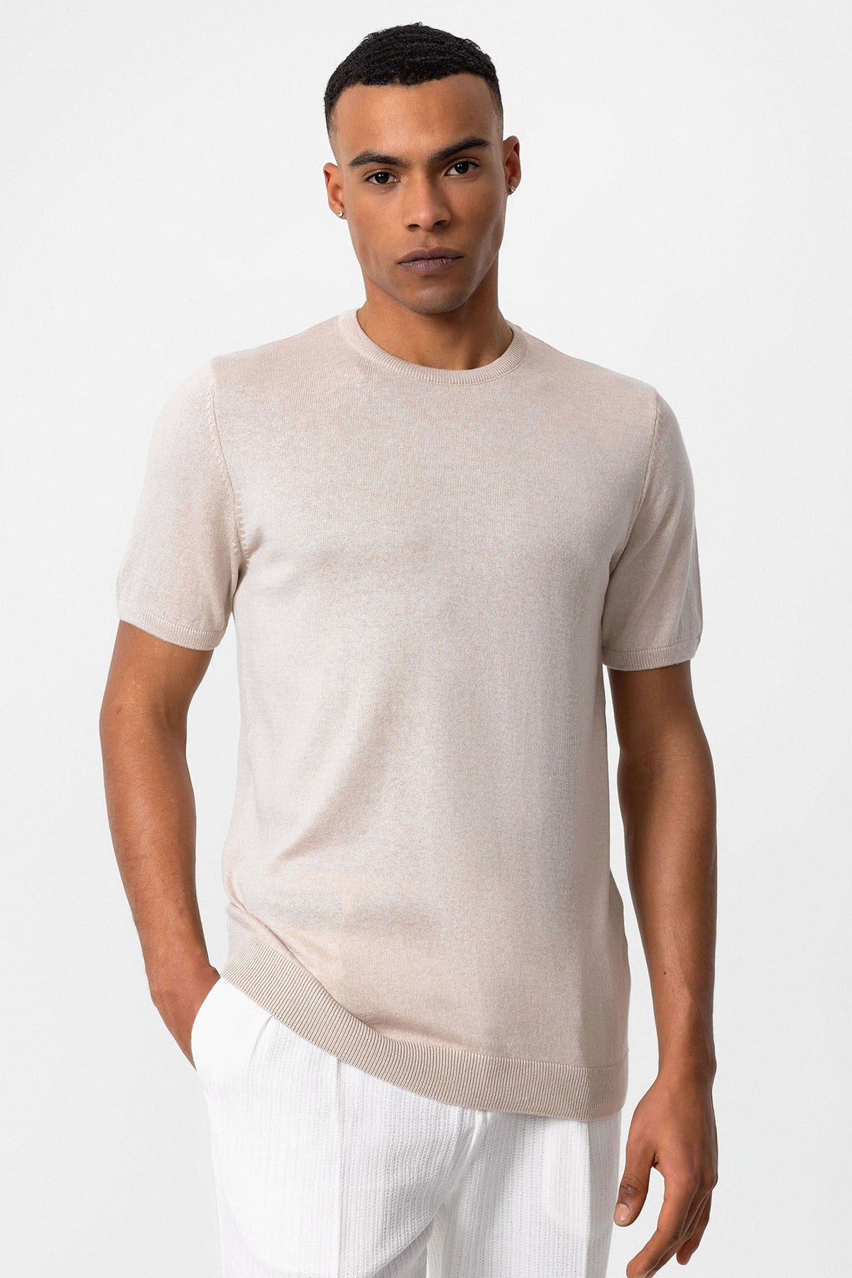 Antioch Bisiklet Yaka Erkek Triko T-Shirt