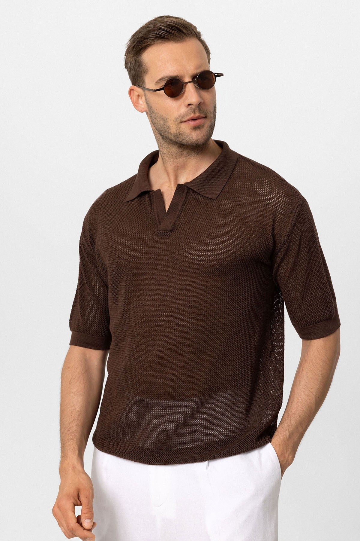 Polo Yaka Ajurlu Erkek T-Shirt