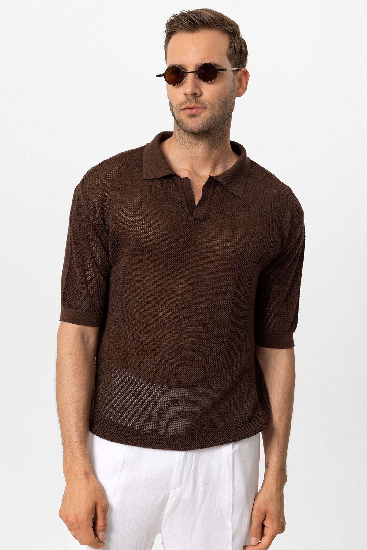 Polo Yaka Ajurlu Erkek T-Shirt