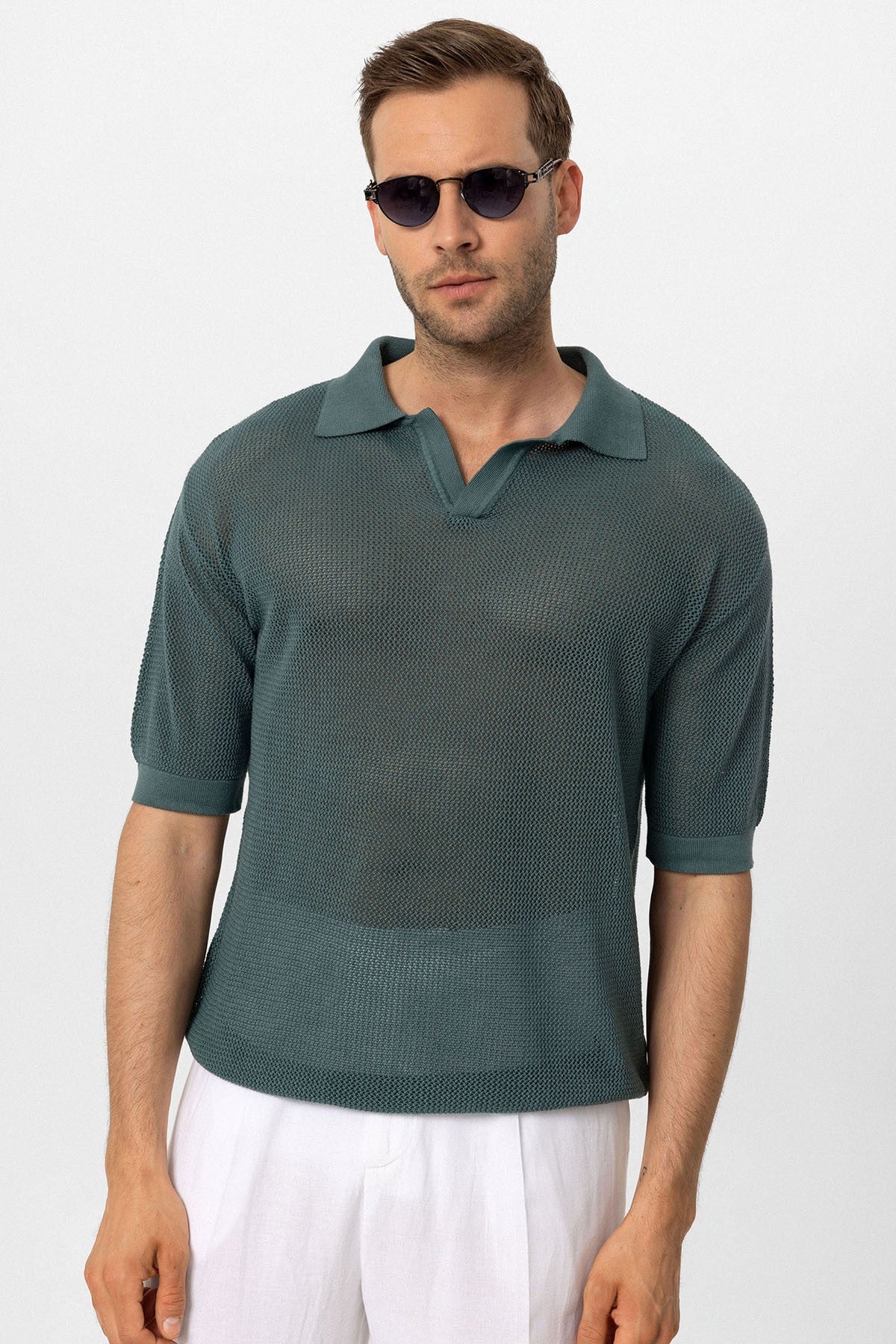 Polo Yaka Ajurlu Erkek T-Shirt