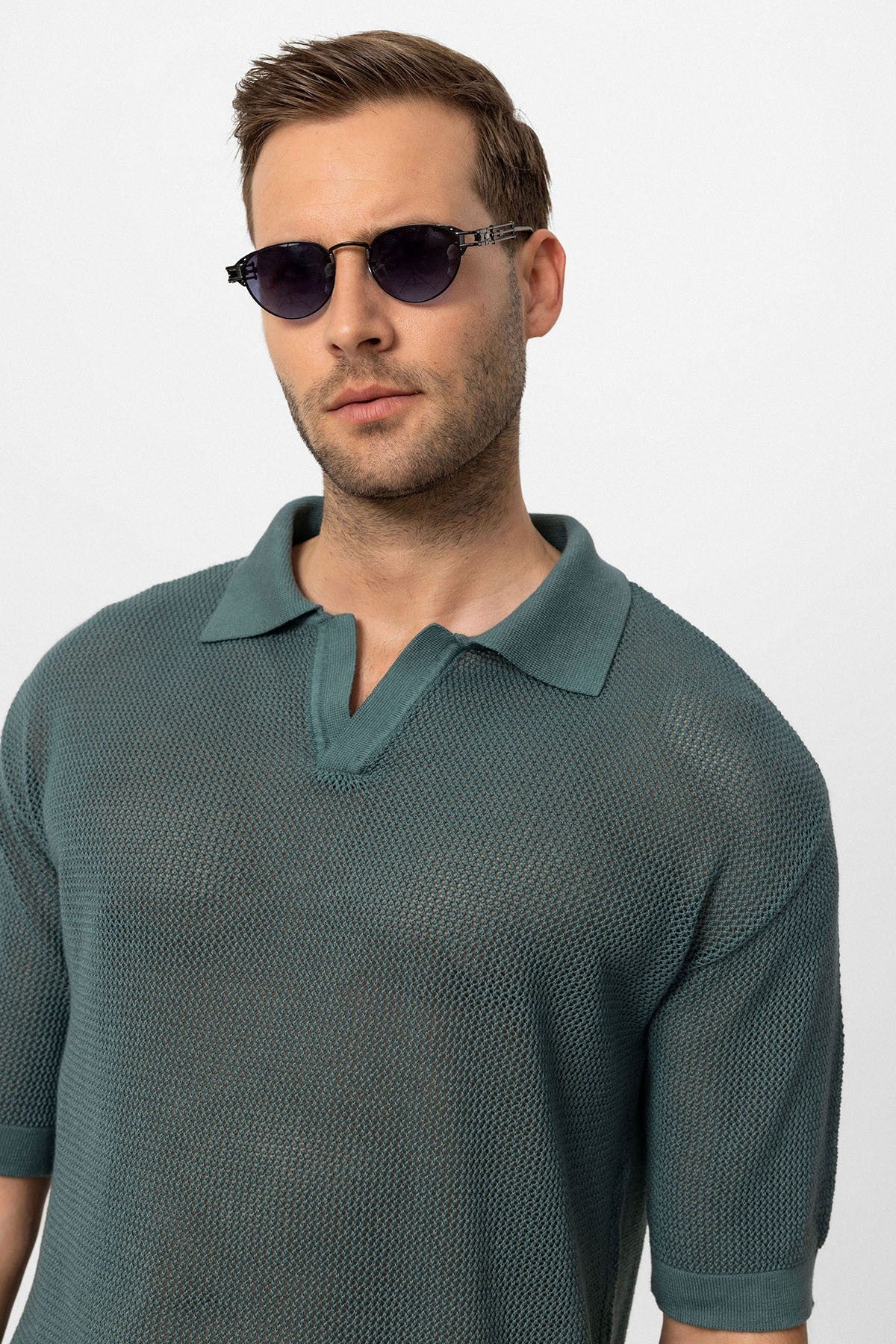 Polo Yaka Ajurlu Erkek T-Shirt