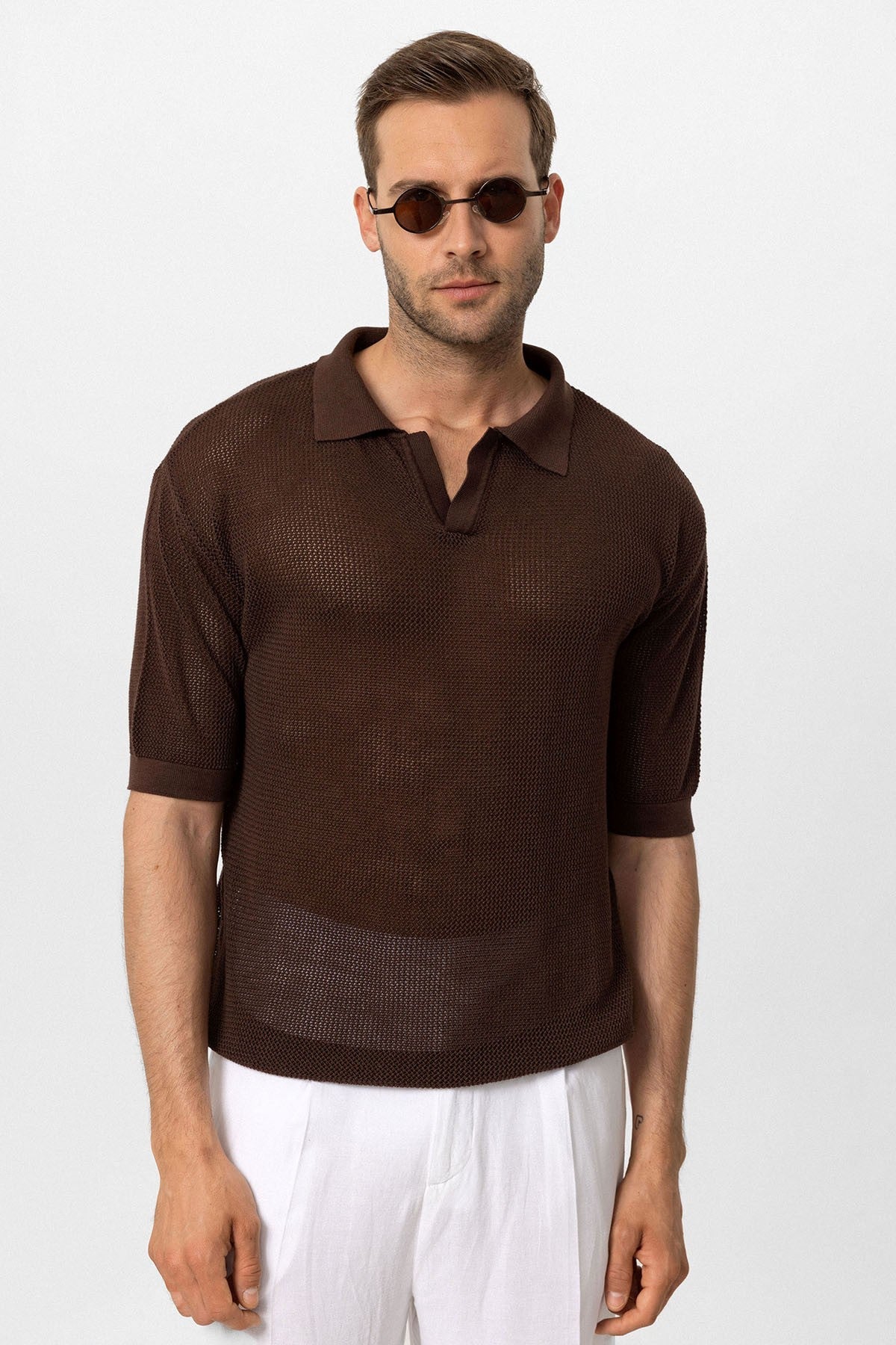 Polo Yaka Ajurlu Erkek T-Shirt