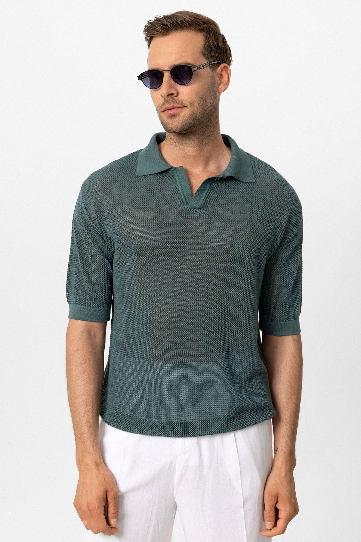 Polo Yaka Ajurlu Erkek T-Shirt