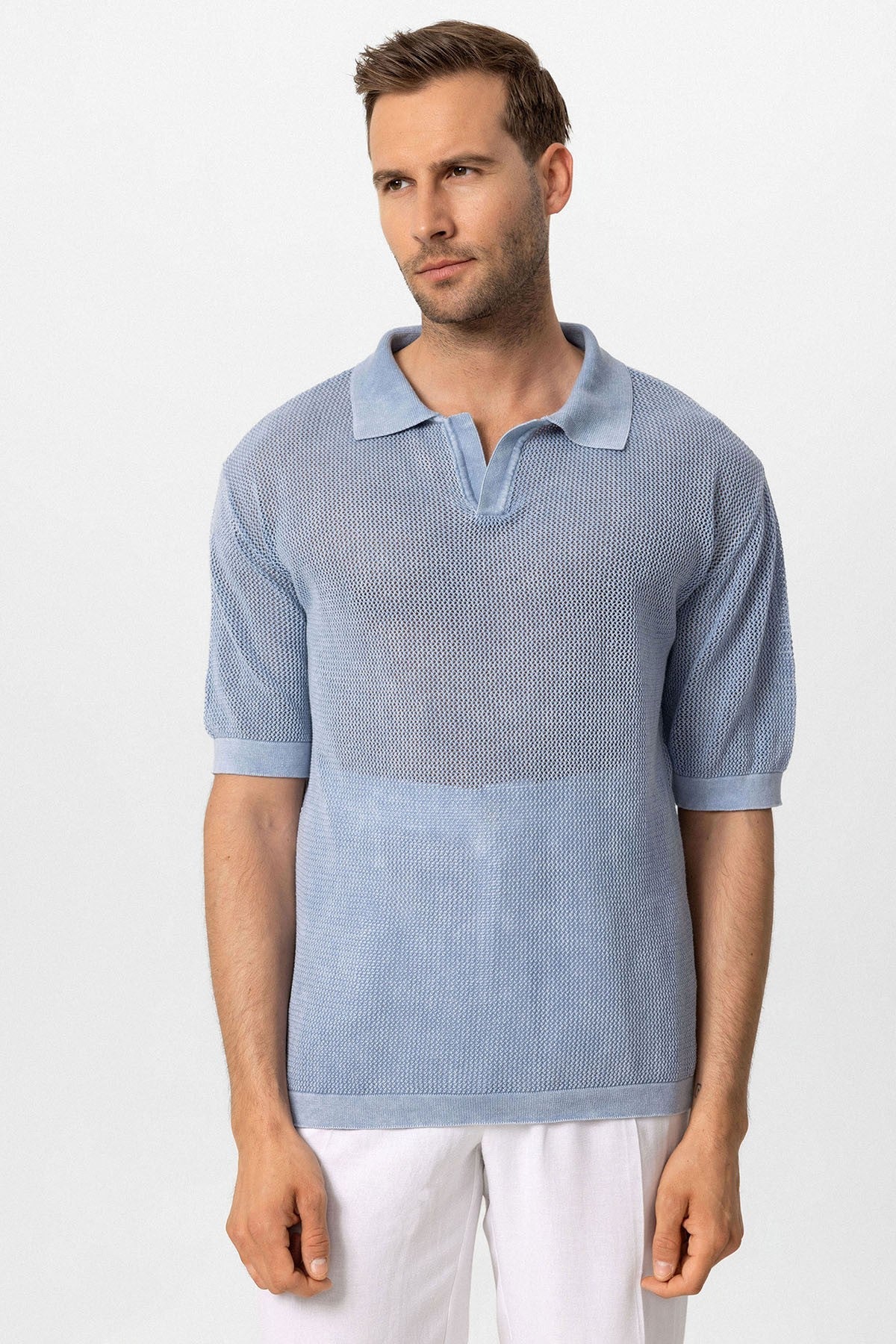 Polo Yaka Ajurlu Erkek T-Shirt