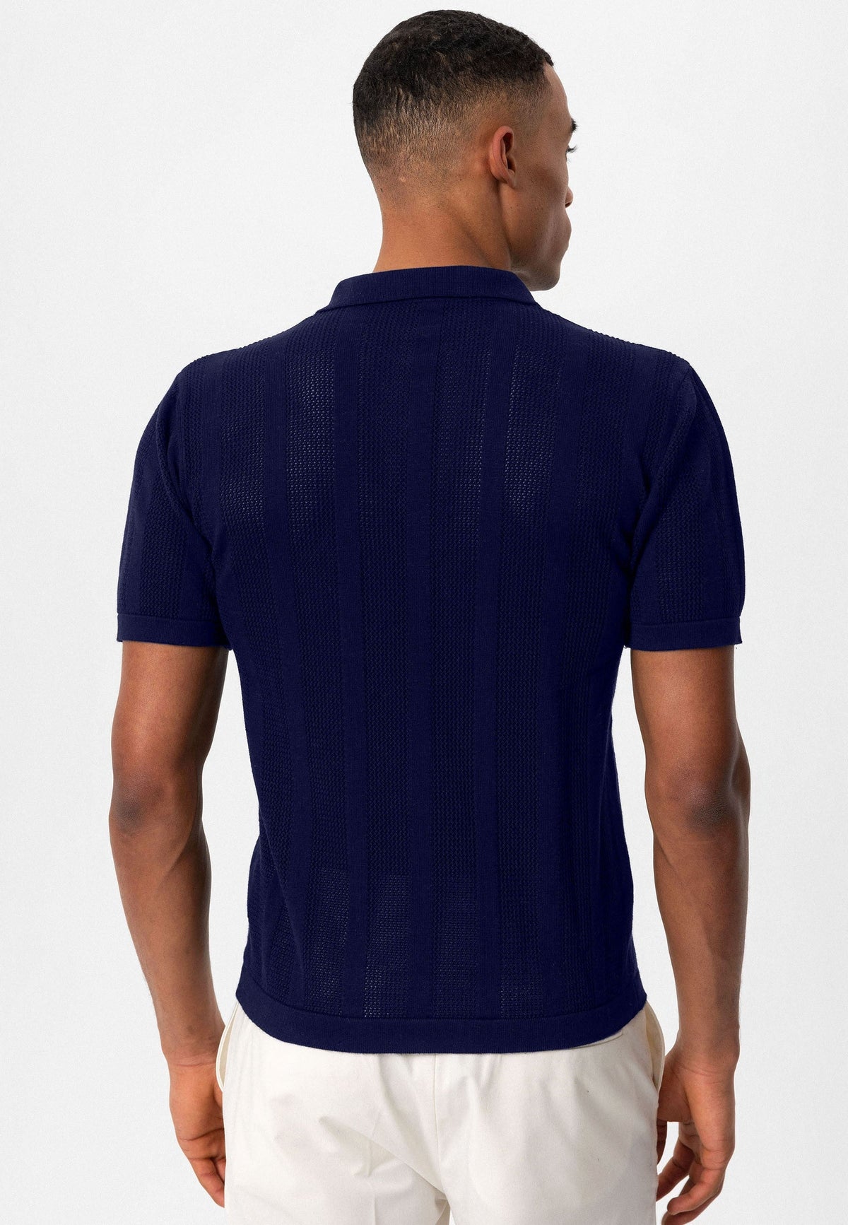 Antioch Polo Yaka Fermuarlı Örme Erkek T-Shirt