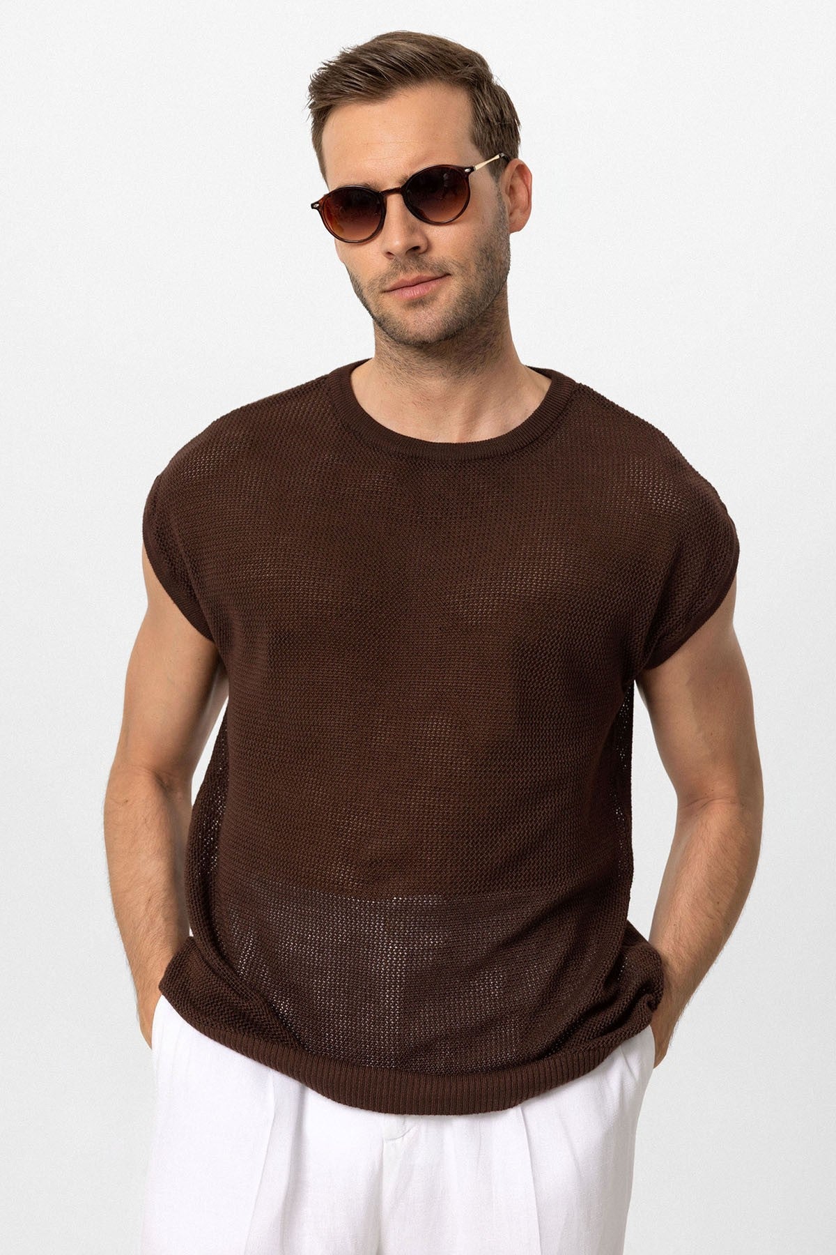 Antioch Kolsuz Ajurlu Erkek T-Shirt