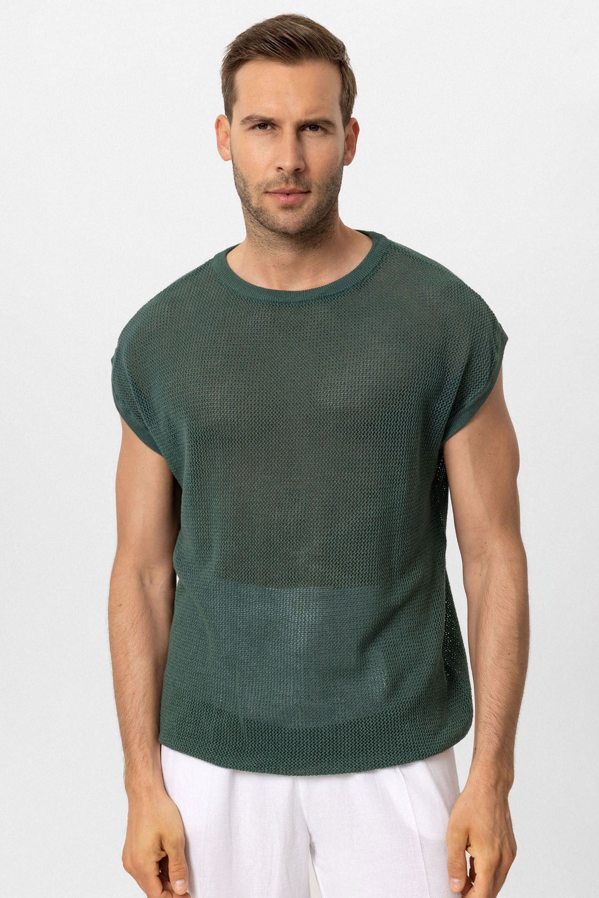 Antioch Kolsuz Ajurlu Erkek T-Shirt