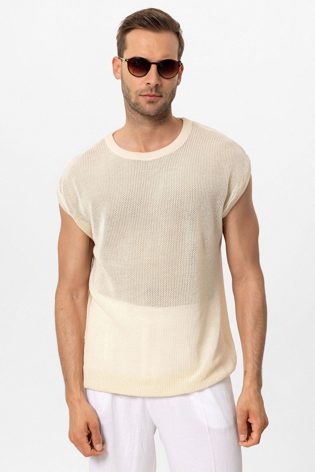 Antioch Kolsuz Ajurlu Erkek T-Shirt