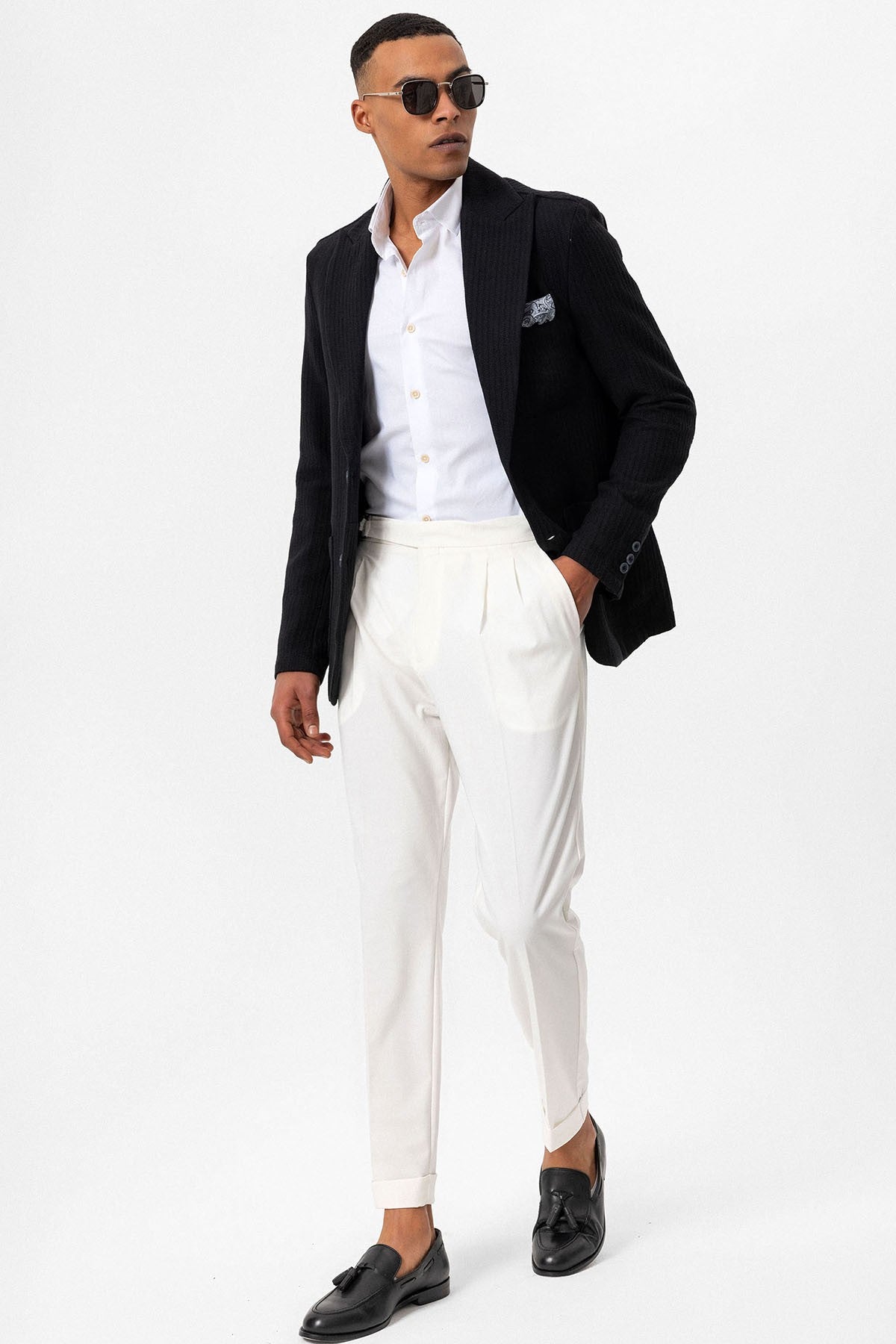 Antioch Torba Cepli Astarsız Erkek Blazer Ceket