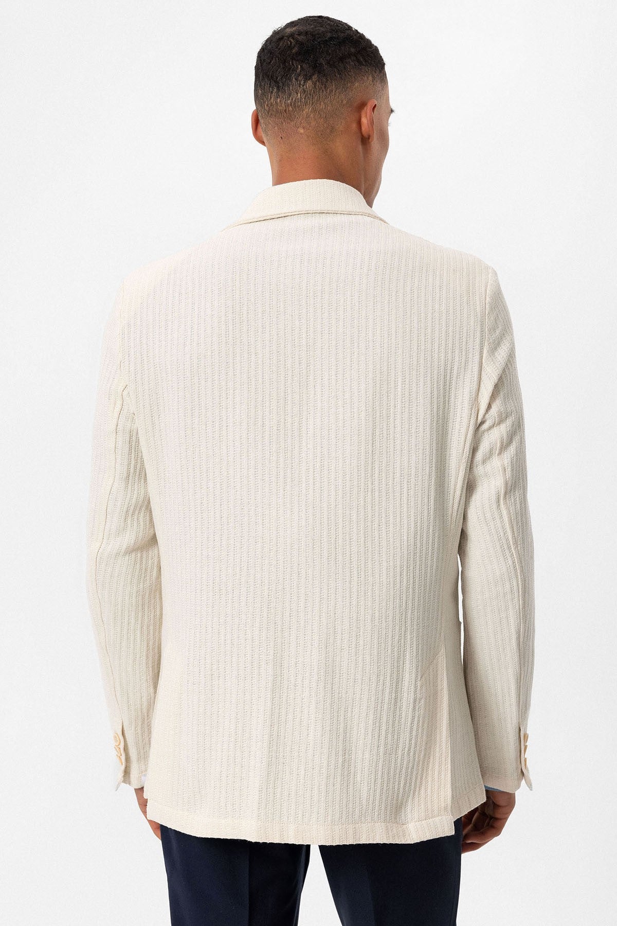 Antioch Torba Cepli Astarsız Erkek Blazer Ceket