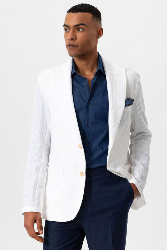 Antioch Torba Cepli Astarsız Erkek Blazer Ceket