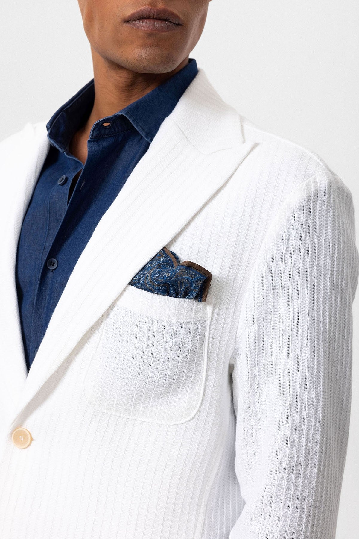 Antioch Torba Cepli Astarsız Erkek Blazer Ceket
